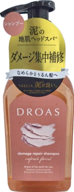 DROAS 熔岩泥 受損修復洗髮乳 花香, 400ml, 1瓶
