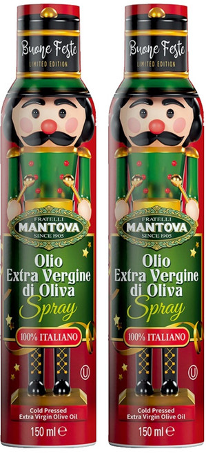 만토바 엑스트라 버진 스프레이 올리브오일 크리스마스 에디션, 150ml, 2개