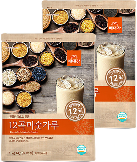 배대감 12곡 미숫가루, 1kg, 2개