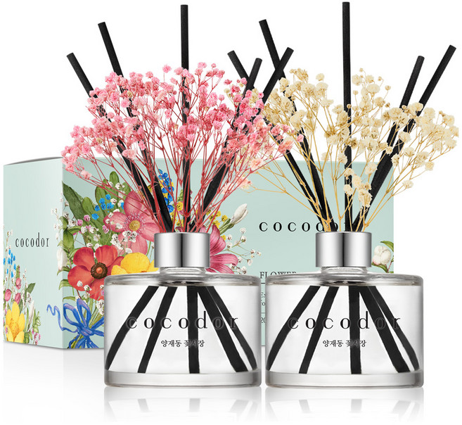 코코도르 플라워 디퓨저, 양재동꽃시장, 200ml, 2개