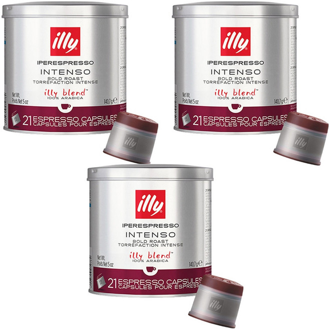 일리 볼드 로스트 인텐소 캡슐커피, 6.7g, 21개입, 3개