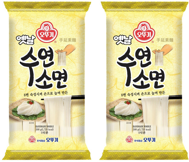 오뚜기옛날 수연소면, 500g, 2개