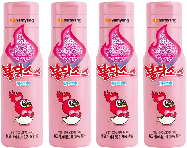 Samyang Foods 三養 火辣雞肉奶油白醬風味辣醬, 200g, 4個