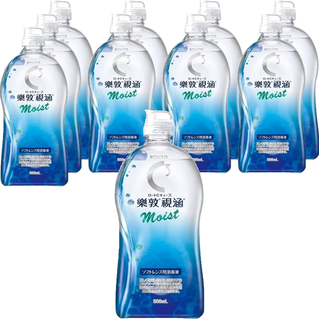 ROHTO 樂敦 視涵 水感多效保養液 長效保濕, 500ml, 10瓶