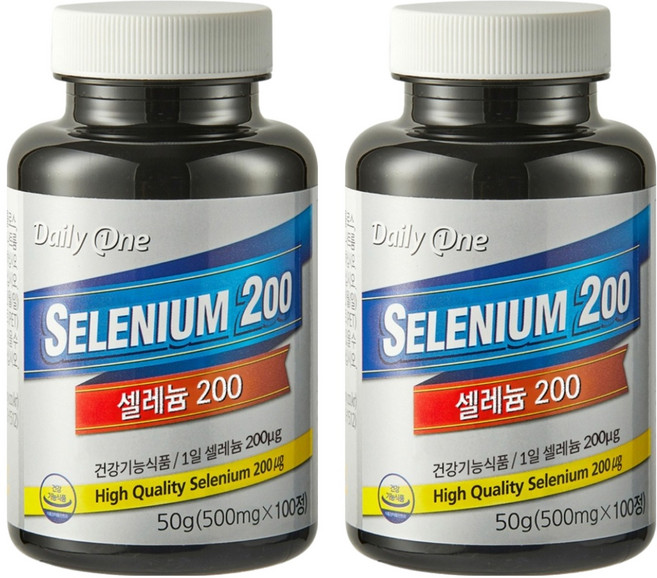데일리원 셀렌 200, 100정, 2개