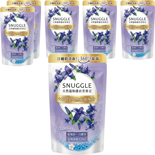 Snuggle 熊寶貝 芳香豆 補充包 藍風鈴 +白麝香, 300ml, 6包