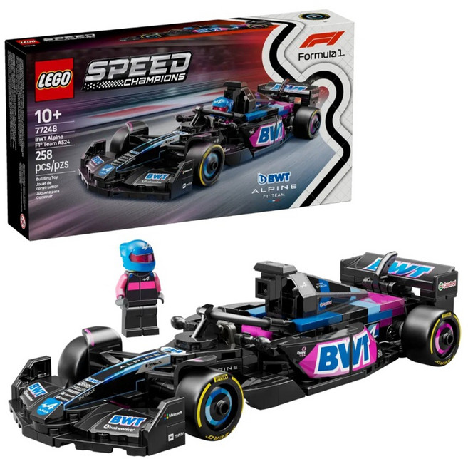 LEGO 樂高 77248 Speed系列 倍世阿爾卑F1車隊 BWT Alpine F1 Team A524 F1賽車模型, 1盒, 多色