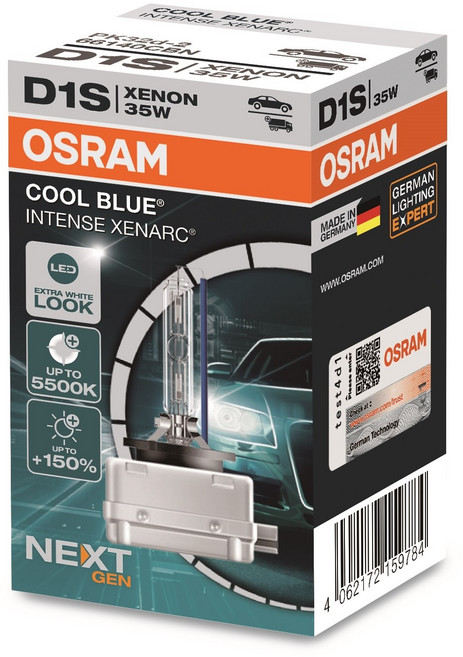 OSRAM 歐司朗 HID 酷藍光強效新世代頭燈, D1S, 1個
