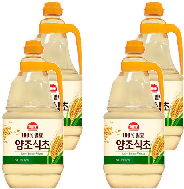 해표 양조식초, 1.8L, 4개