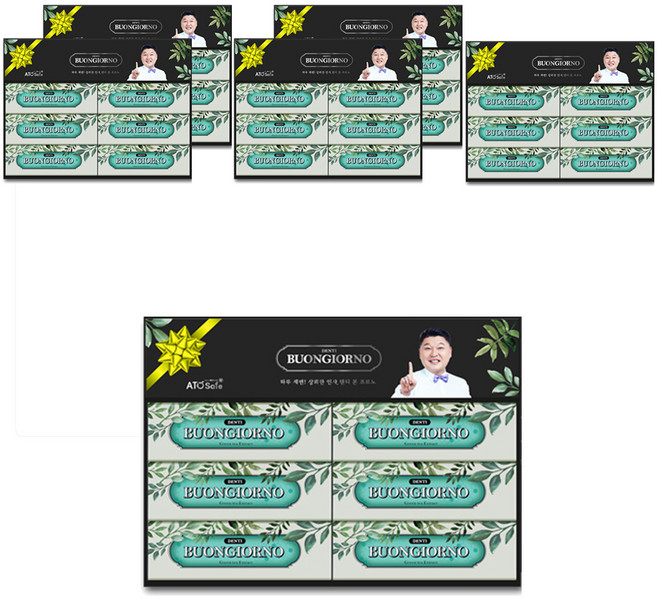 DENTI BUONGIORNO 薄荷香牙膏6入禮盒, 170g, 6套