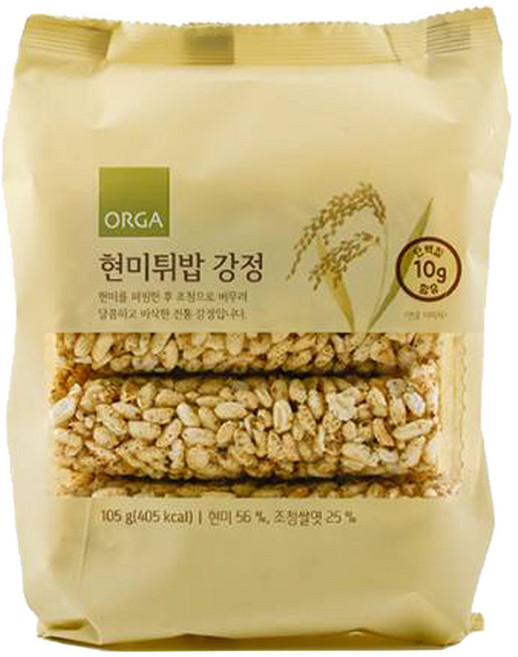 올가홀푸드 현미튀밥 강정, 105g, 1개