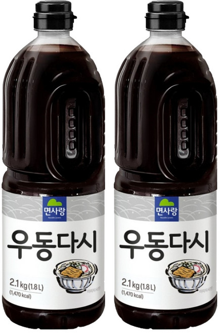 면사랑 우동다시 소스, 1.8L, 2개