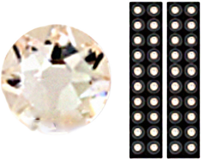 와사비네코 미미츠보 쥬얼리 귀지압패치 4mm, 실크, 2개