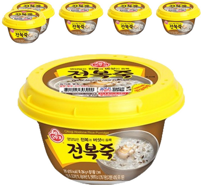 오뚜기 전복죽, 285g, 6개