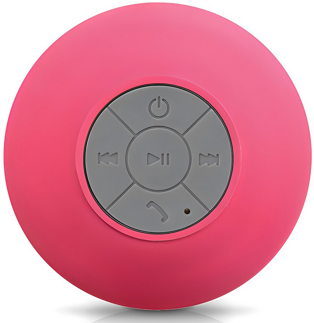 우리투비 방수 흡착 블루투스 스피커 SM S1, 핑크