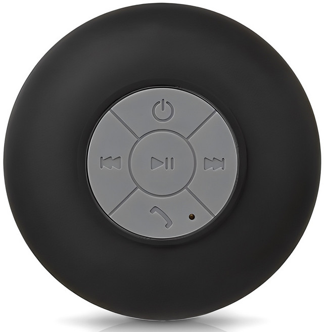 우리투비 방수 흡착 블루투스 스피커 SM S1, 블랙