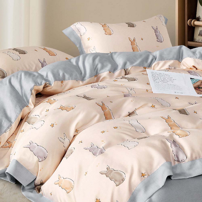 Prawear 巴麗維亞 40支100%萊賽爾天絲兩用被床包組