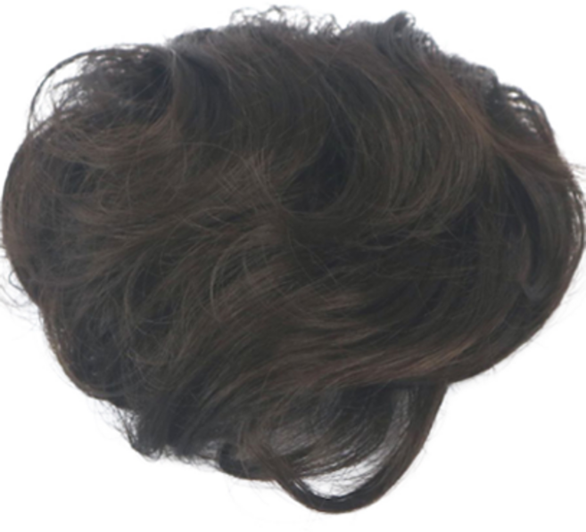 끌레오라미 중년 여성 정수리 부분가발 D631, 자연흑갈색, 1개
