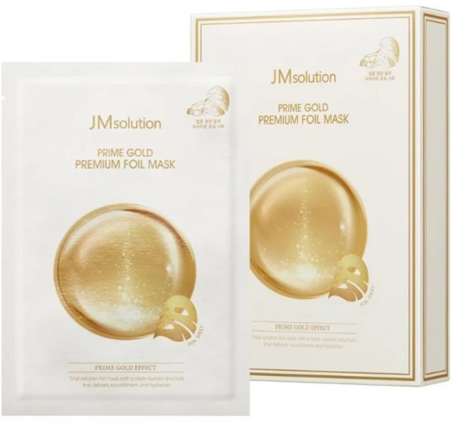 제이엠솔루션 프라임 골드 프리미엄 호일 마스크 35ml, 10개입, 1개 - 쿠팡