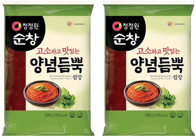 청정원순창 고소하고 맛있는 양념듬뿍 쌈장, 500g, 2개