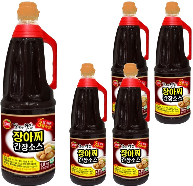 진미 잘되는맛집 장아찌 간장소스, 1.8kg, 5개