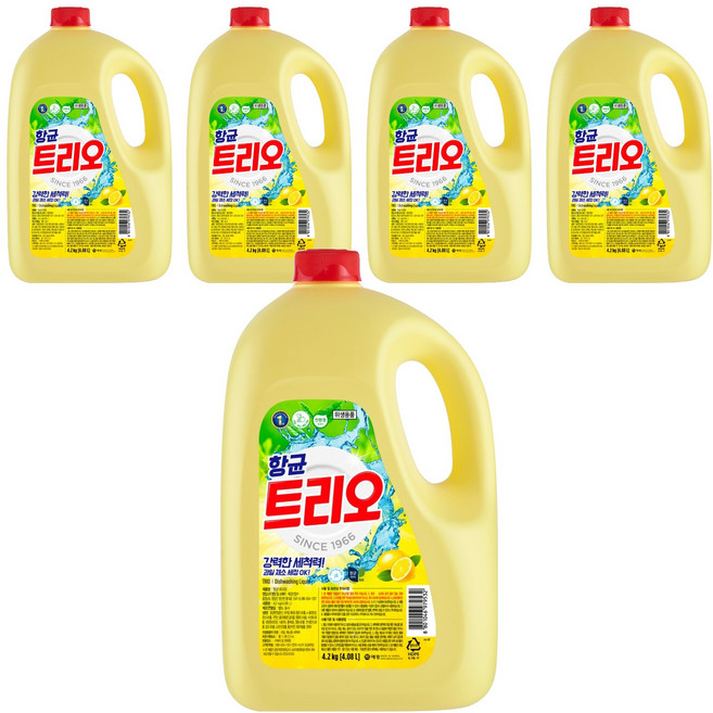 트리오 주방세제, 4.2kg, 5개