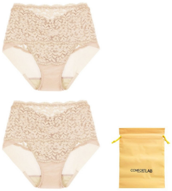 컴포트랩 빅사이즈 플로럴 팬티 2p + 방수파우치