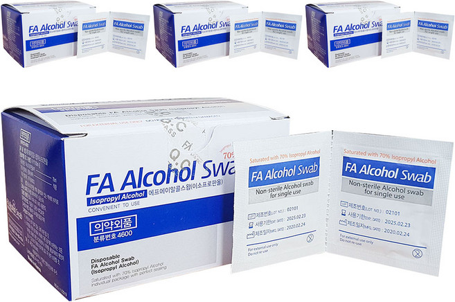 에프에이 알콜 스왑, 100개입, 4개