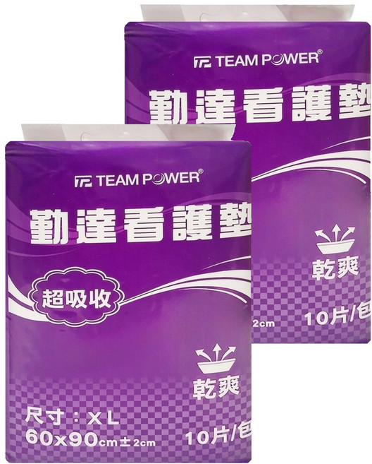 勤達 看護墊, 90 x 60cm, 10片, 2包