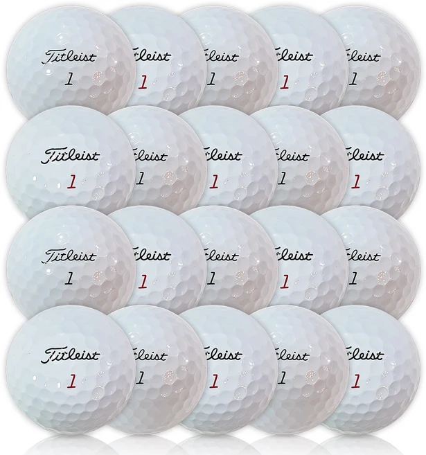 타이틀리스트 혼합 골프공 로스트볼 2등급 42.67mm PRO V1 V1X, 화이트, 1개입, 20개 - 쿠팡