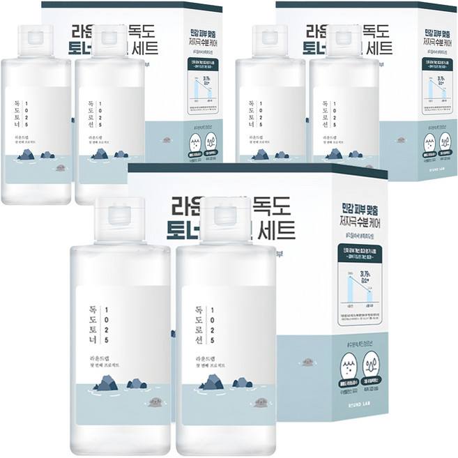 라운드랩 독도 토너 200ml + 로션 200ml 세트, 3세트
