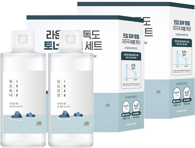 라운드랩 독도 토너 200ml + 로션 200ml 세트, 2세트