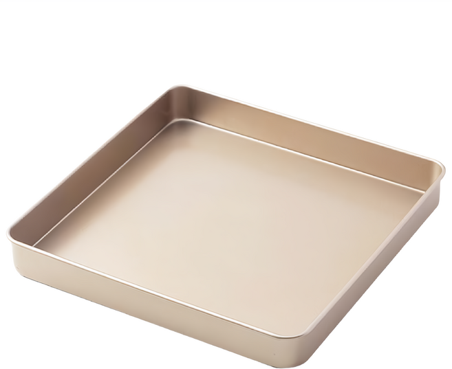 TRIARROW 三箭牌 不沾方形烤模 G7028 金色, 1個
