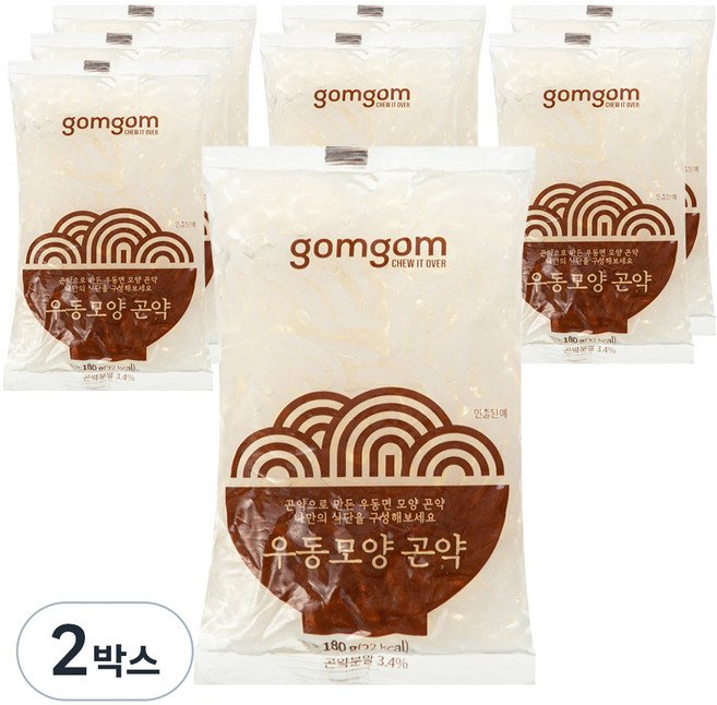 곰곰 우동모양 곤약, 1.44kg, 2박스