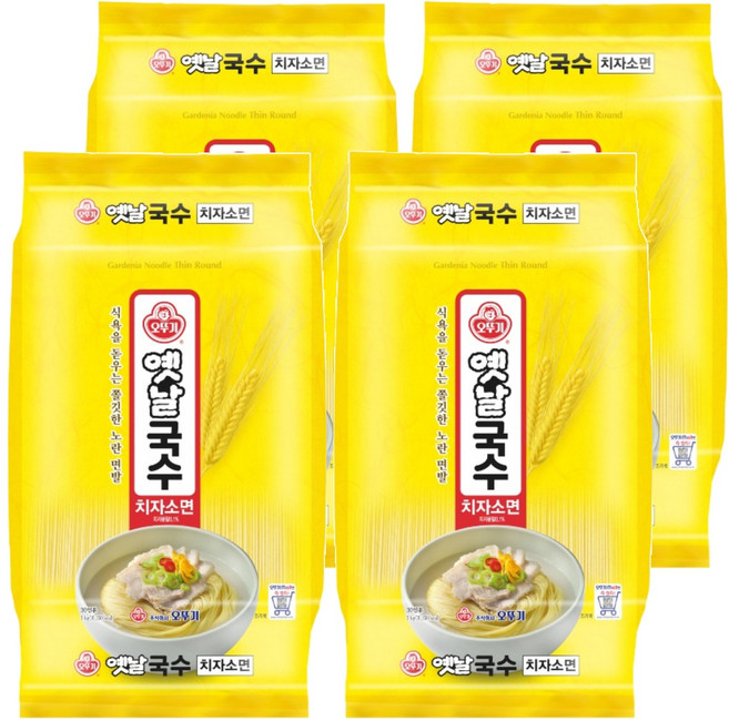 오뚜기옛날 국수 치자소면, 3kg, 4개