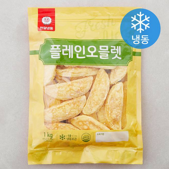 천일식품 플레인 오믈렛 (냉동), 50g, 20개입, 1개