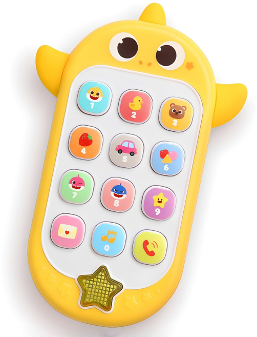 핑크퐁 아기상어 첫 스마트폰, 혼합색상, 1세트