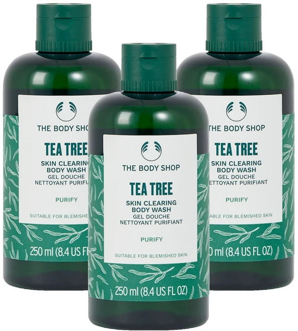 더바디샵 티트리 스킨 클리어링 바디워시, 250ml, 3개 - 쿠팡