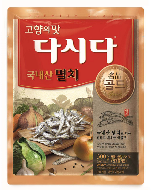 다시다 명품 골드 멸치, 1개, 300g