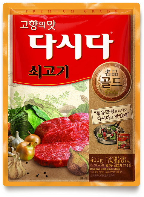 다시다 명품 골드 쇠고기, 400g, 1개