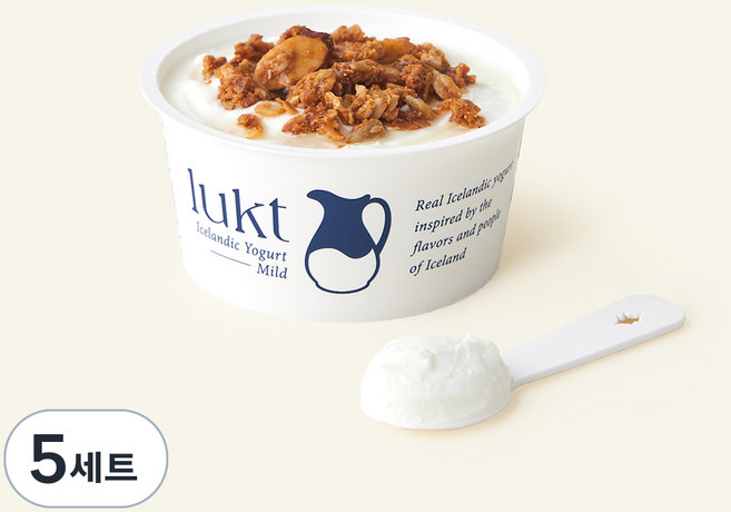 룩트 아이슬란딕 요거트 마일드 100g + 허니스틱 15g + 그래놀라 클러스터 25g, 140g, 5세트