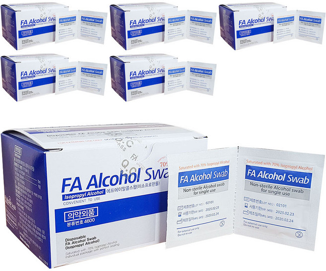 에프에이 알콜 스왑, 100개입, 6개