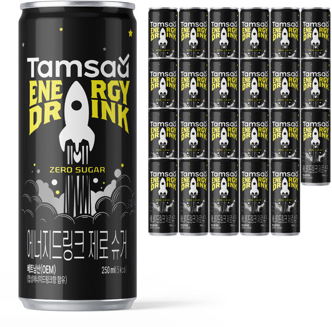 탐사 에너지드링크 제로 슈거, 24개, 250ml
