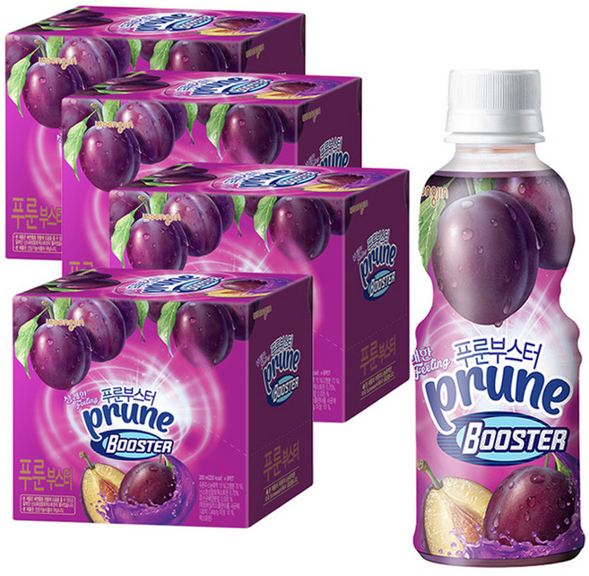 Woongjin 李子舒暢乳酸菌飲料, 200ml, 24個