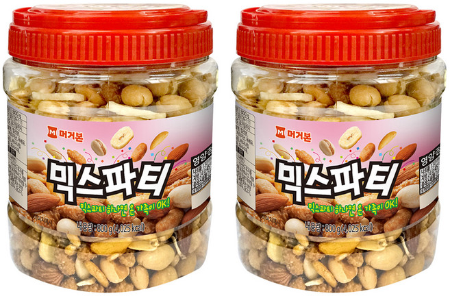 머거본 믹스파티 믹스넛, 800g, 2개
