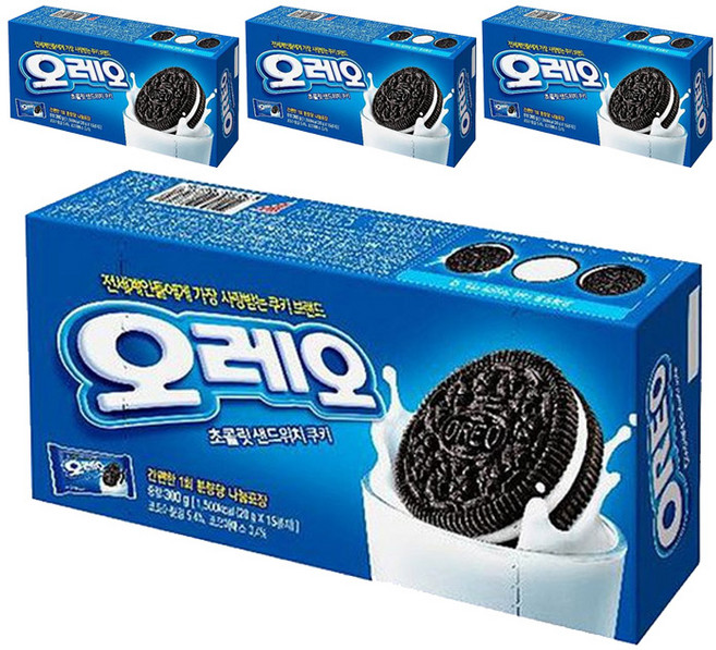 동서 오레오 화이트 샌드위치 쿠키, 300g, 4개