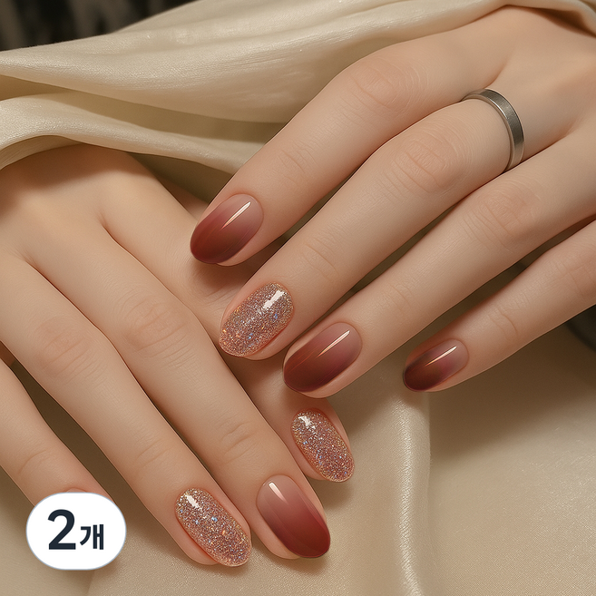 잇템샵 프리상콤 젤네일 스트립 스티커, 프리상콤049, 2개