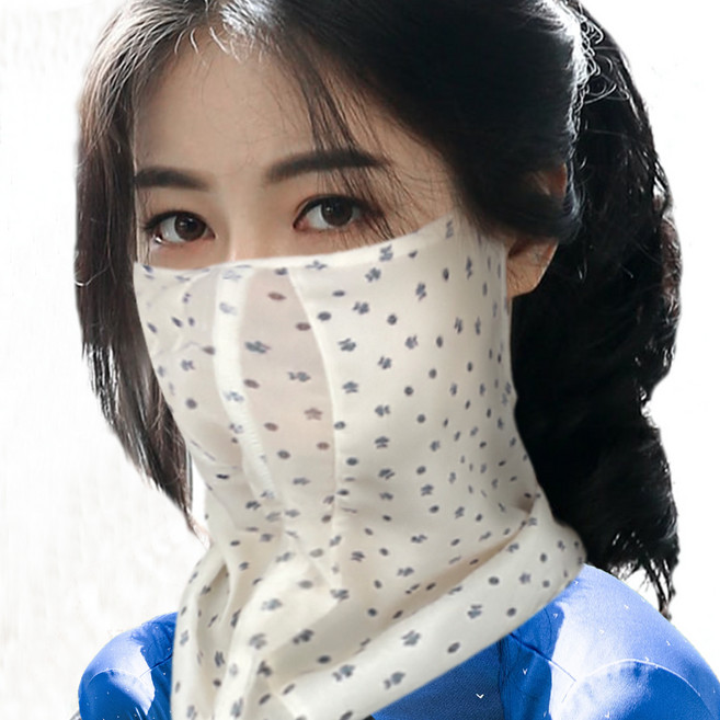 스킨 여성용 호흡이 편안한 벨크로 기본형 페이스가드, 아이보리