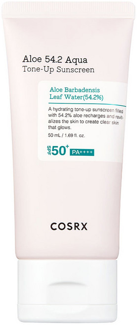 蘆薈54.2水色提亮防曬乳 SPF50+ PA++++, 1條, 50ml