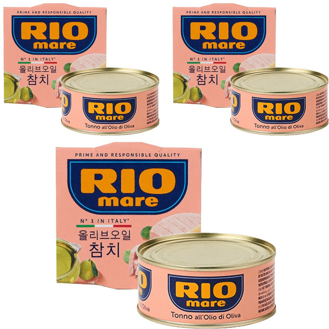 리오마레 올리브오일 참치, 160g, 3개